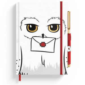 Cuaderno A5 premium boligrafo Hedwig Harry Potter