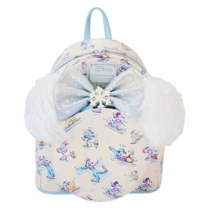 Set Mochila Diadema orejas Winter Wonderland Mickey and Friends Disney Loungefly 26cm