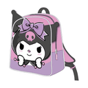 Mochila 3D Kuromi Hello Kitty 28cm