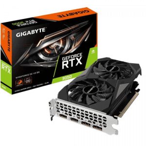GIGABYTE GeForce RTX 3050 Windforce 2X 6GB GDDR6 - Tarjeta Grafica Gaming