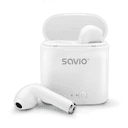 Savio TWS-01 Białe Auriculares Inalámbrico Dentro de oído Llamadas/Música/Deporte/Uso diario Bluetooth Blanco
