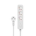 Savio LZ-07 3 Enchufes - 1.5m - Blanco - Regleta