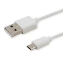 Savio CL-123 cable USB USB 2.0 1 m USB A Micro-USB B Blanco