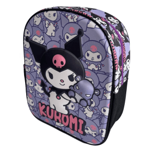 Mochila 3D Kuromi Hello Kitty 29cm