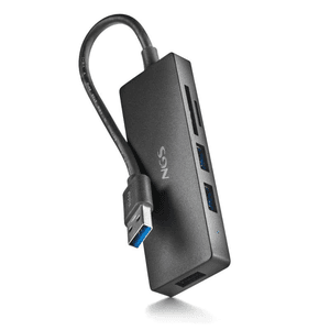 NGS IHUB READER USB 3.2 Gen 1 (3.1 Gen 1) Type-A 5000 Mbit/s Negro
