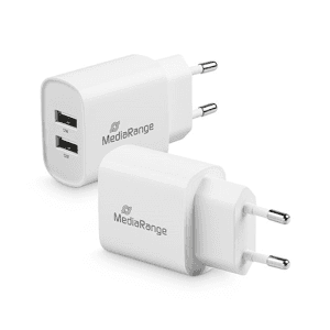 MediaRange MRMA114 cargador de dispositivo móvil Smartphone, Tableta Blanco Corriente alterna Interior