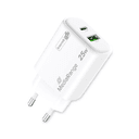 MediaRange MRMA112-2 cargador de dispositivo móvil Smartphone, Tableta Blanco Corriente alterna Carga rápida Interior