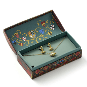 Set Colgante pendientes Snitch Dorada Harry Potter