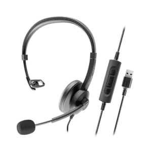 Axtel AXH-ACEUCM auricular y casco Auriculares Alámbrico Diadema Oficina/Centro de llamadas USB Type-C / USB Type-A Negro