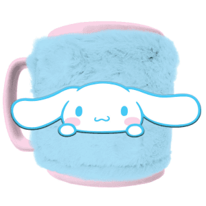 Taza funda de peluche Cinnamoroll Hello Kitty 440ml
