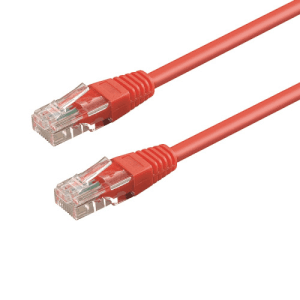 WP WPC-PAT-6U020R cable de red Rojo 2 m Cat6 U/UTP (UTP)
