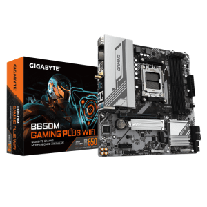 GIGABYTE B650M GAMING PLUS WIFI Placa base - Procesadores AMD Ryzen 9000, VRM de 5+2+2 fases, hasta 8000 MHz DDR5, 2xPCIe 4.0 M