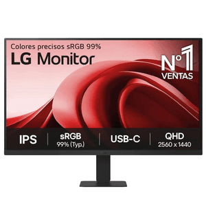 LG 27'' QHD Monitor pantalla para PC 68,6 cm (27") 2560 x 1440 Pixeles Quad HD Negro