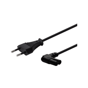 Savio CL-144 Power cable Black 3 m angled Negro 2 pines IEC Type E (3.4 mm, 3.1 mm)