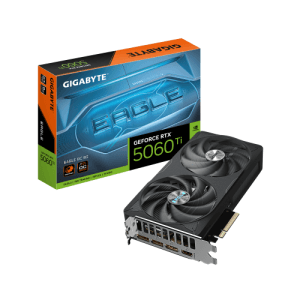 GIGABYTE GeForce RTX 5060 Ti EAGLE OC 8G Tarjeta Gráfica – 8 GB GDDR7, 128 bits, PCI-E 5.0, 2617 MHz Frecuencia del núcleo, 3 x
