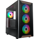 TORRE ATX MONTECH XR WOOD BLACK VENT 4X120MM CPU MAX175MM G