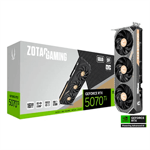 Zotac GeForce RTX 5070 TI Solid SFF OC 16GB GDDR7 - Tarjeta Grafica Gaming