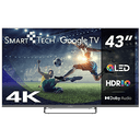 Smart Tech 43QG02V 43´´ - QLED - 4K UHD - Google TV - Televisor