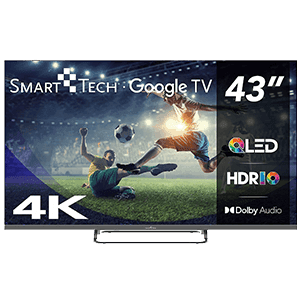 Smart Tech 43QG02V 43´´ - QLED - 4K UHD - Google TV - Televisor