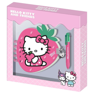 Diario Boligrafo Fresa Hello Kitty and Friends