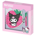Diario Boligrafo Fresa Kuromi Hello Kitty