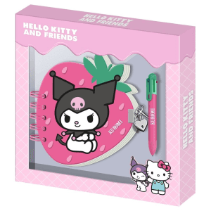 Diario Boligrafo Fresa Kuromi Hello Kitty
