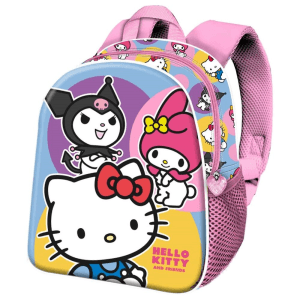 Mochila 3D Happy Hello Kitty and Friends 30cm