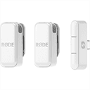 RØDE Wireless Micro – Micrófono inalámbrico compacto, dos transmisores + estuche de carga – USB-C Blanco