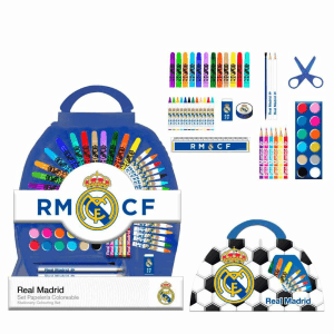 Set papeleria coloreable Real Madrid 50pzs