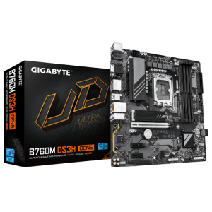GIGABYTE B760M DS3H GEN5 Placa Base – Compatible con CPUs Intel Core 14ª generación, VRM digital de 6+2+1 fases, hasta 5600 MHz 