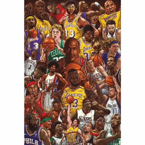 Poster Estrellas del Baloncesto