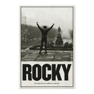 Poster Una Oportunidad Entre un Millon Rocky Balboa