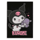 Manta franela Kuromi Hello Kitty 110x150cm