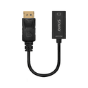 Savio AK-62 adaptador de cable de vídeo 0,2 m DisplayPort HDMI Negro