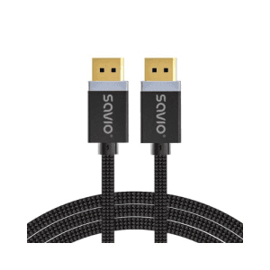 Savio CL-176 cable DisplayPort 3 m Negro