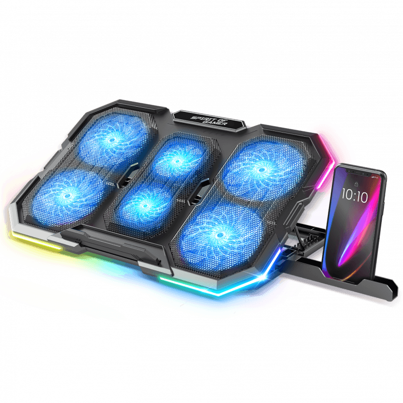 Spirit of Gamer SOG-VE700RGB almohadilla fría 25,4 cm (10") Negro
