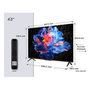 TCL P6K 43P6K Televisor 109,2 cm (43") 4K Ultra HD Smart TV Wifi Metálico