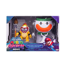 Pack Vehículo Super Mario Galaxy - Clown Car con Funciones y Figura Bowser Premium de 13 cm