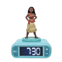 Reloj Despertador Luz Nocturna 3D Vaiana Moana Disney