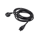 Savio Strom IEC 60320 C5 CEE 7/7 Sort 3m Stromkabel Negro C5 acoplador Enchufe tipo C