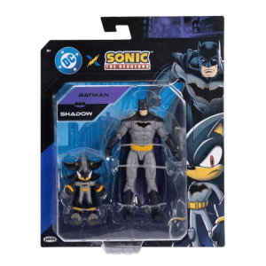 Pack de Figuras Premium Sonic x DC - Shadow de 7 cm y Batman de 15 cm