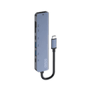 Savio AK-82 hub de interfaz USB Tipo C 5000 Mbit/s Negro