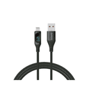 Savio USB - Lightning cable with display CL-173 1 m black Negro