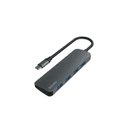 Savio Hub USB-C - 4 x USB-A AK-54 USB 3.2 Gen 1 (3.1 Gen 1) Type-A 1000 Mbit/s Negro