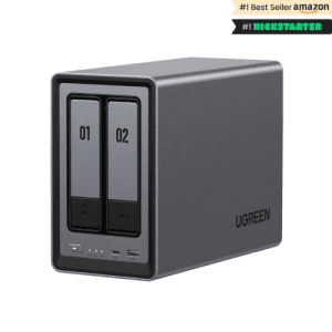 Ugreen NASync DXP2800 NAS System 2-Bay Compacto Intel® N N100 8 GB DDR5 0 TB UGOS Pro Negro
