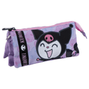 Portatodo Kuromi Hello Kitty triple