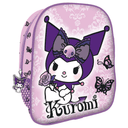 Mochila Purple Kuromi Hello Kitty 26cm
