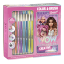 Set bloc artista pincel y lapices acuarela Wow Generation