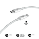 SUBBLIM CABLE PLUS 100W C-C 2m WHITE