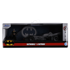 Blister figura Batman Coche Batmovil 1989 metal DC Comics